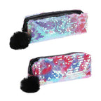 Koopman - Koopman Etui met pailletten en pompom