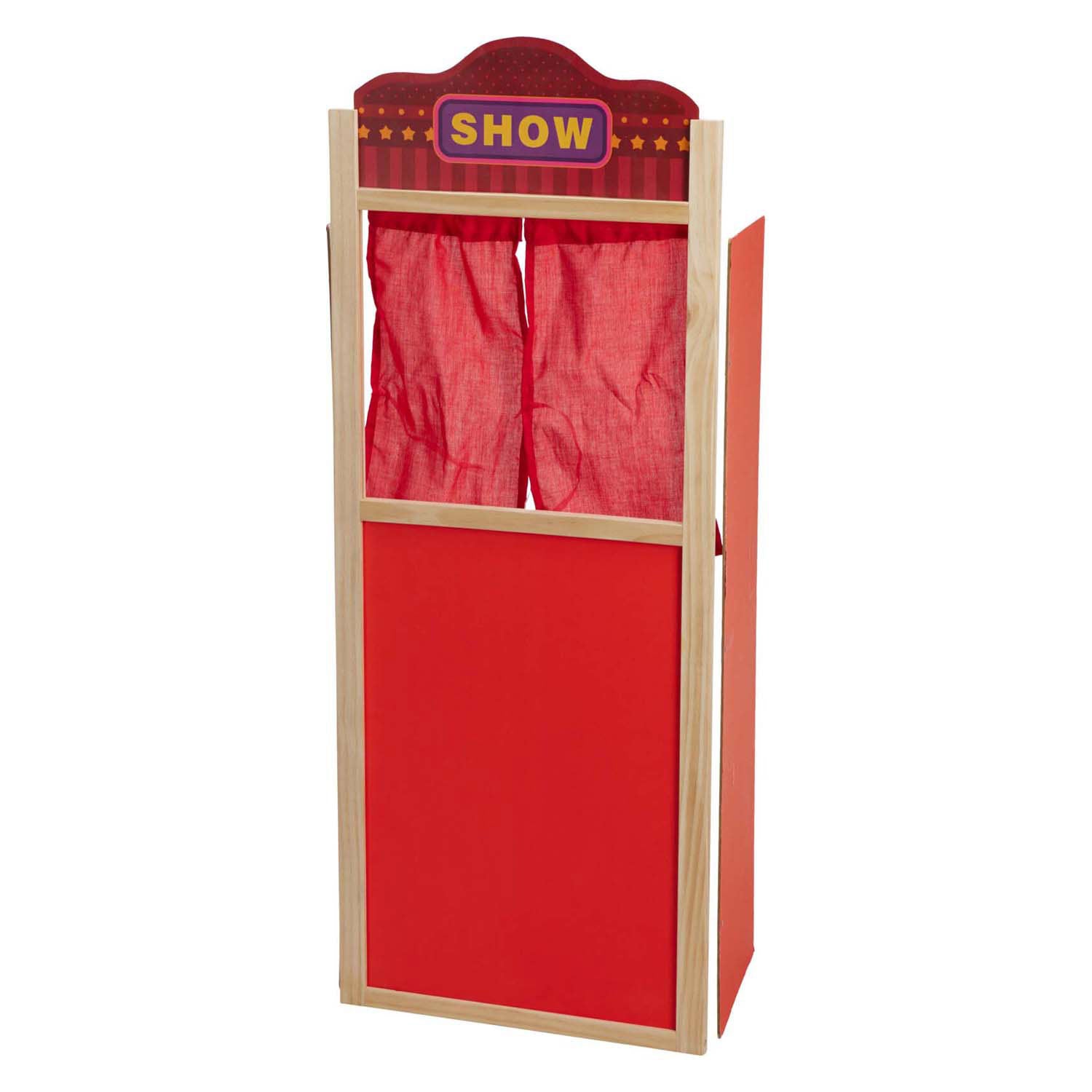 Houten poppenkast, 90cm