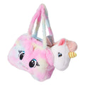 Pluche tas met eenhoorn in tas