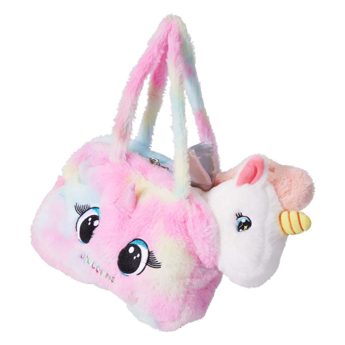 Pluche tas met eenhoorn in tas