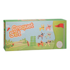 Houten boerderij dieren croquetspel