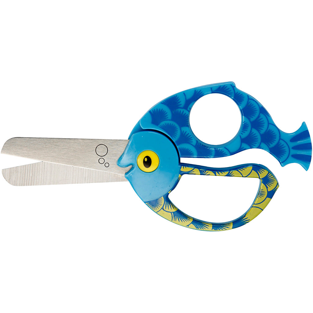 Creativ company fiskars kinderschaar met dierenmotief vis - 13cm