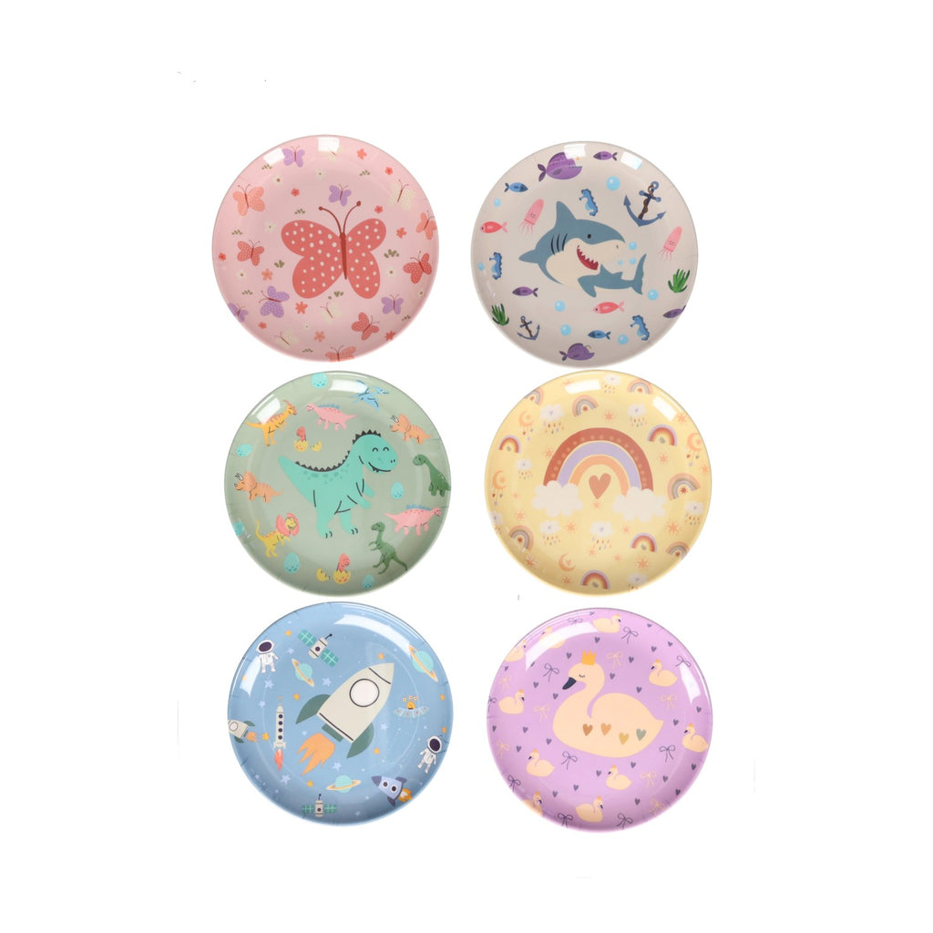 - Borden Set van Melamine 21cm - 12 stuks