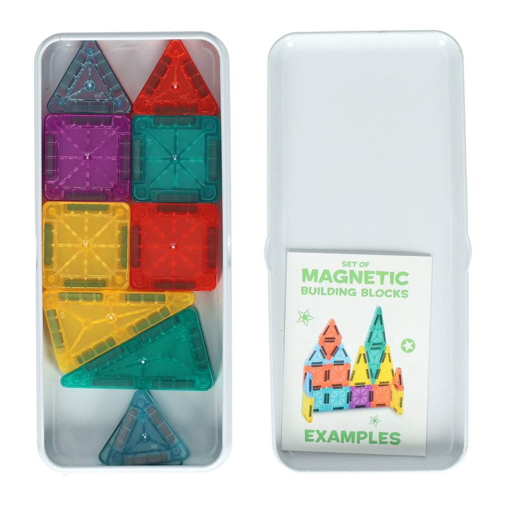 - Magnetische Bouwstenen in Blik - 18st.