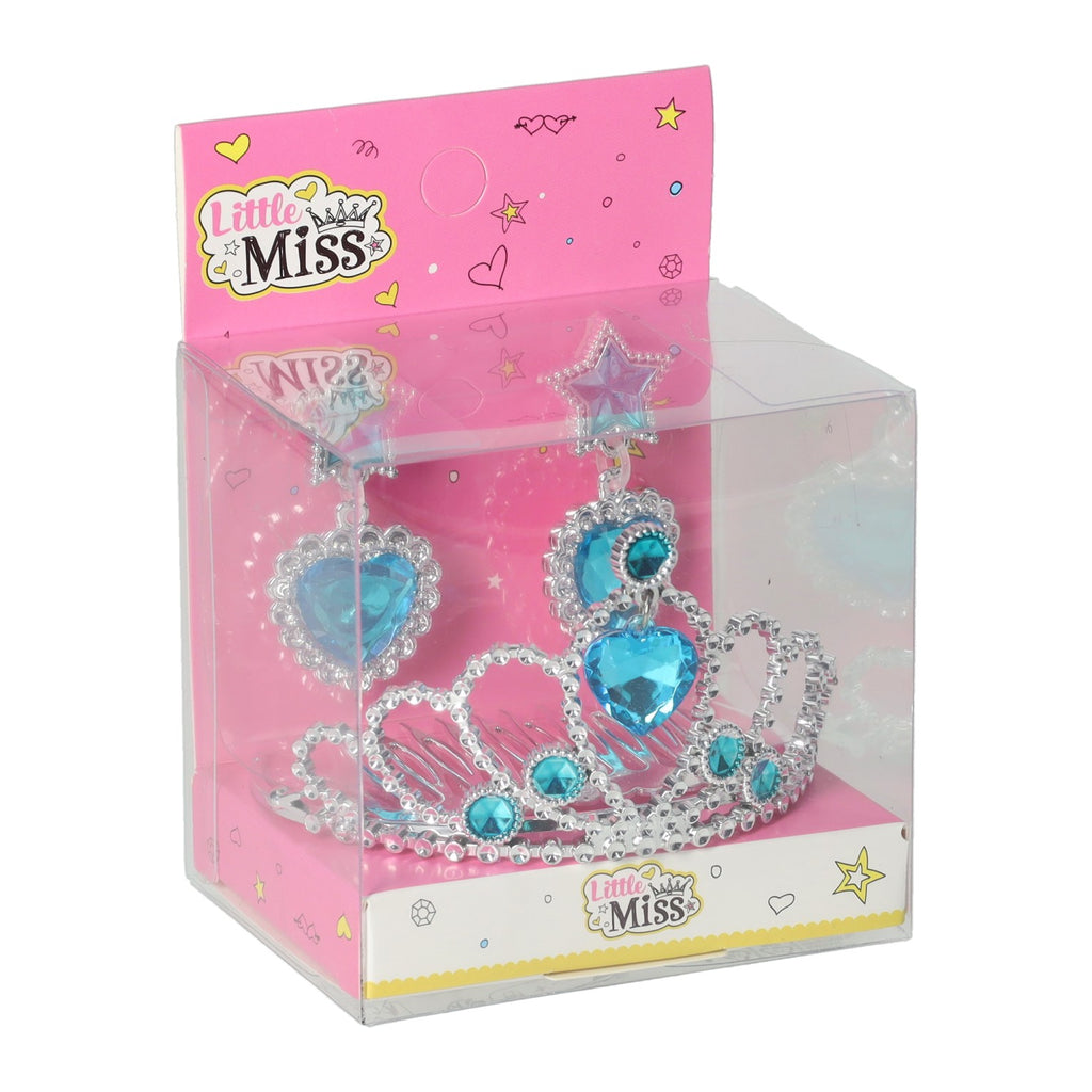 - Prinsessen Accessoireset Tiara en Oorbellen