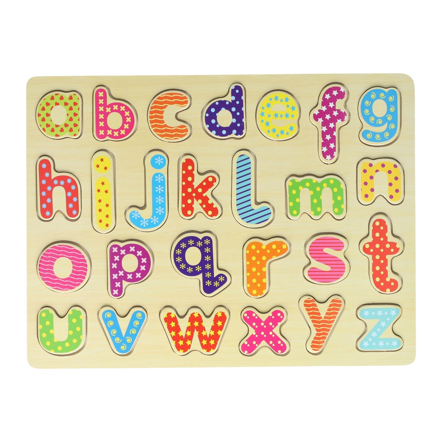 - Houten Alfabetpuzzel - 26 stuks