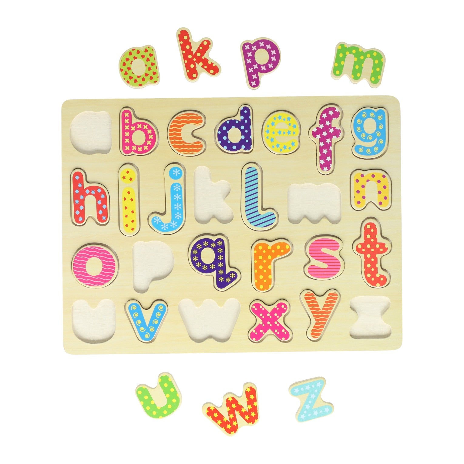 - Houten Alfabetpuzzel - 26 stuks