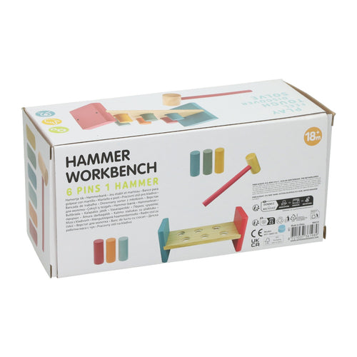 - Houten Hamerbank met Hamer