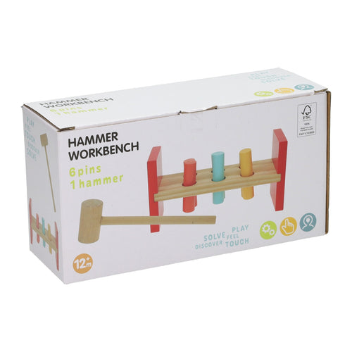 - Houten Hamerbank met Hamer