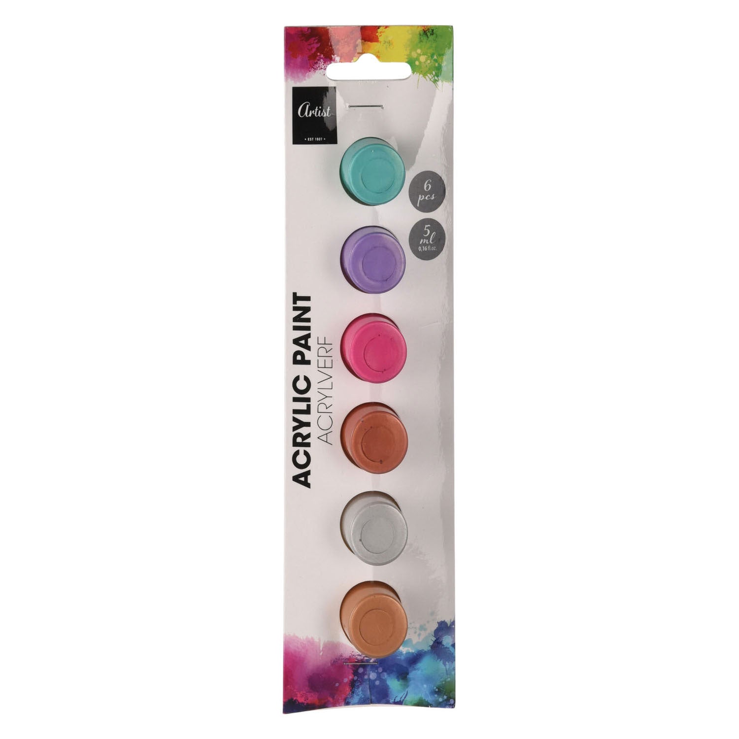 - Acrylverfset 6 Kleuren