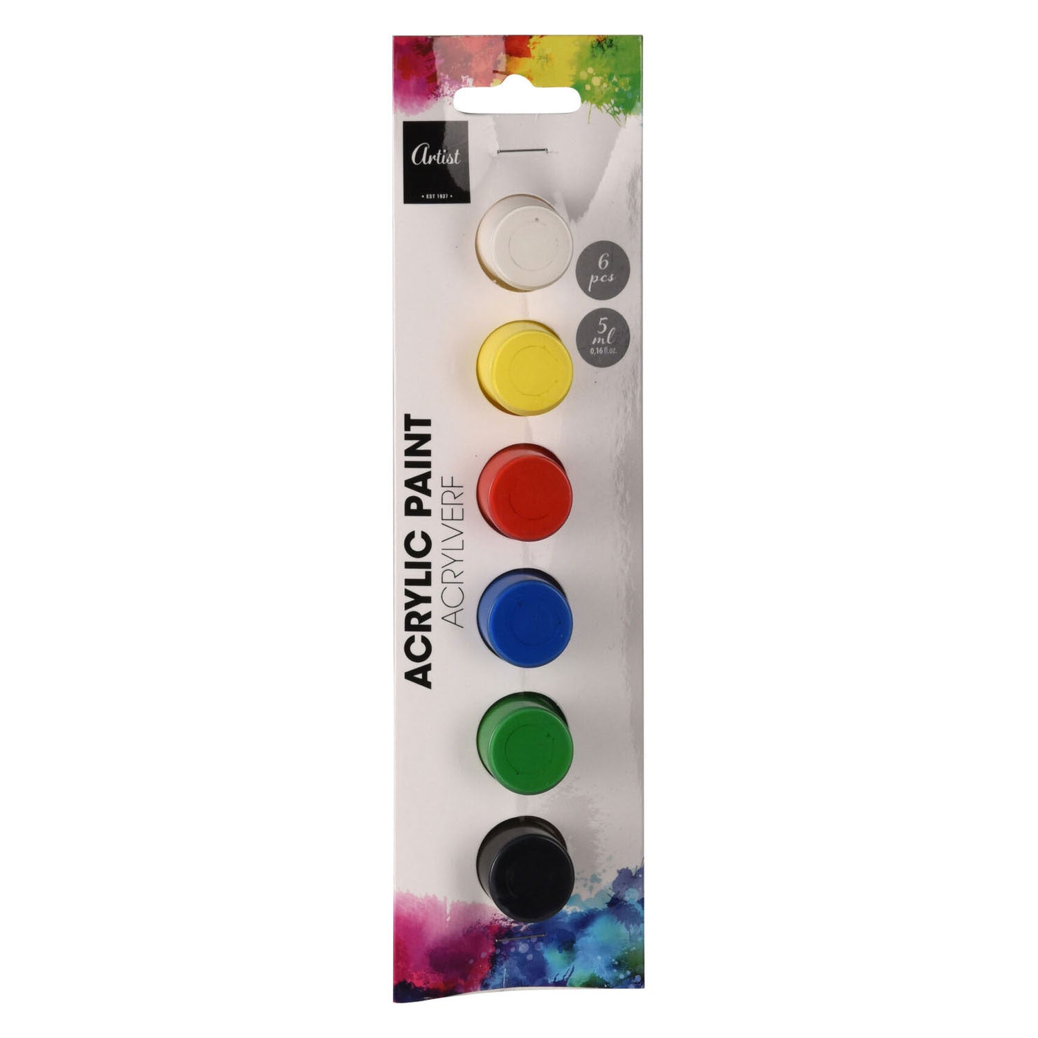 - Acrylverfset 6 Kleuren