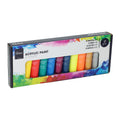 - Acrylverfset 12 Neon Glitter Metallic en Standaardkleuren - 36ml