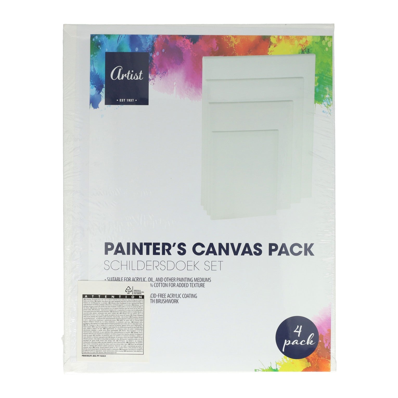 - Set Schilderspanelen 36x28cm 31x23cm 26x20cm 18x13cm - 4 stuks