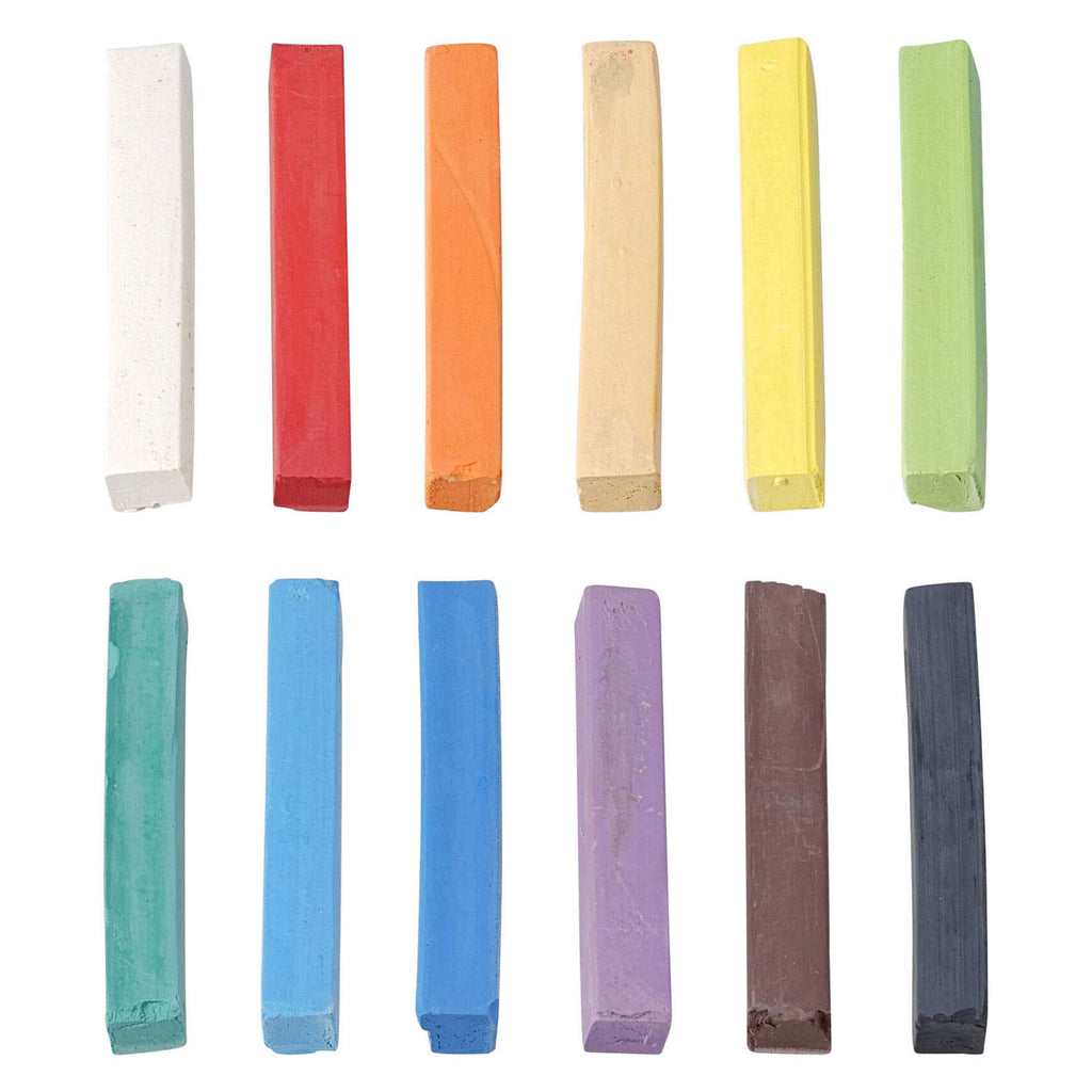 - Set Pastelkrijt 65cm - 12 stuks