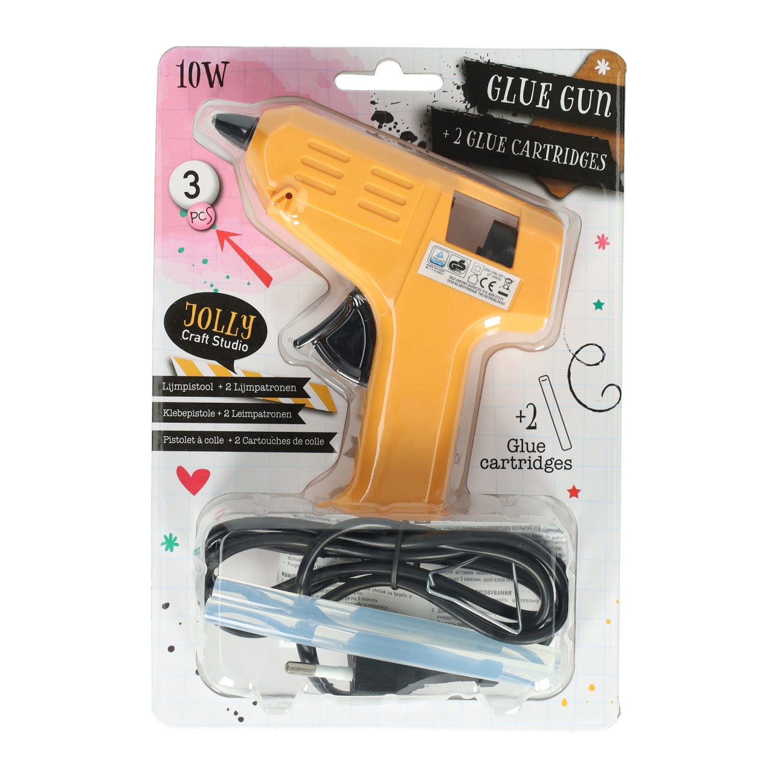 - Lijmpistool 10 Watt met 2 Lijmpatronen