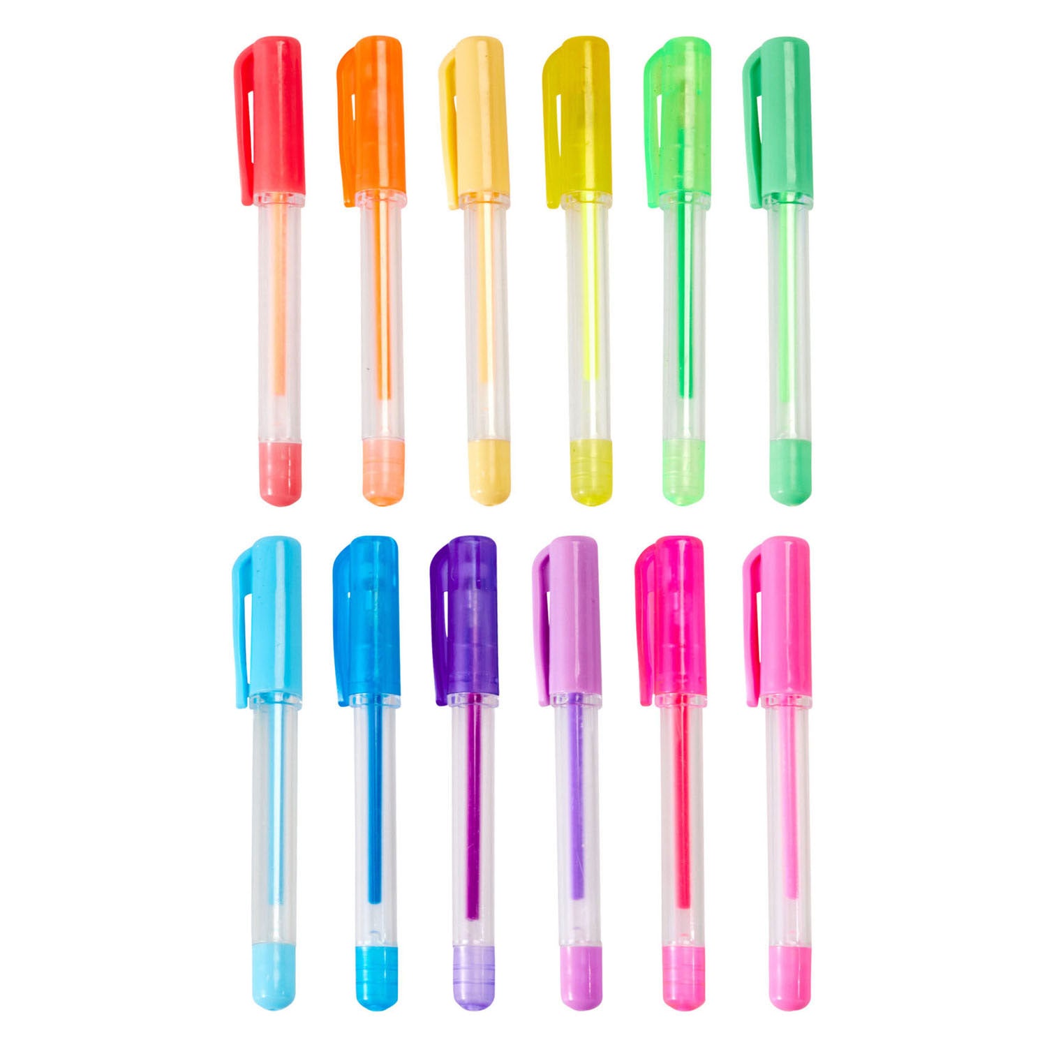 - Set van Mini Gelpennen Pastel en Neon - 12 stuks