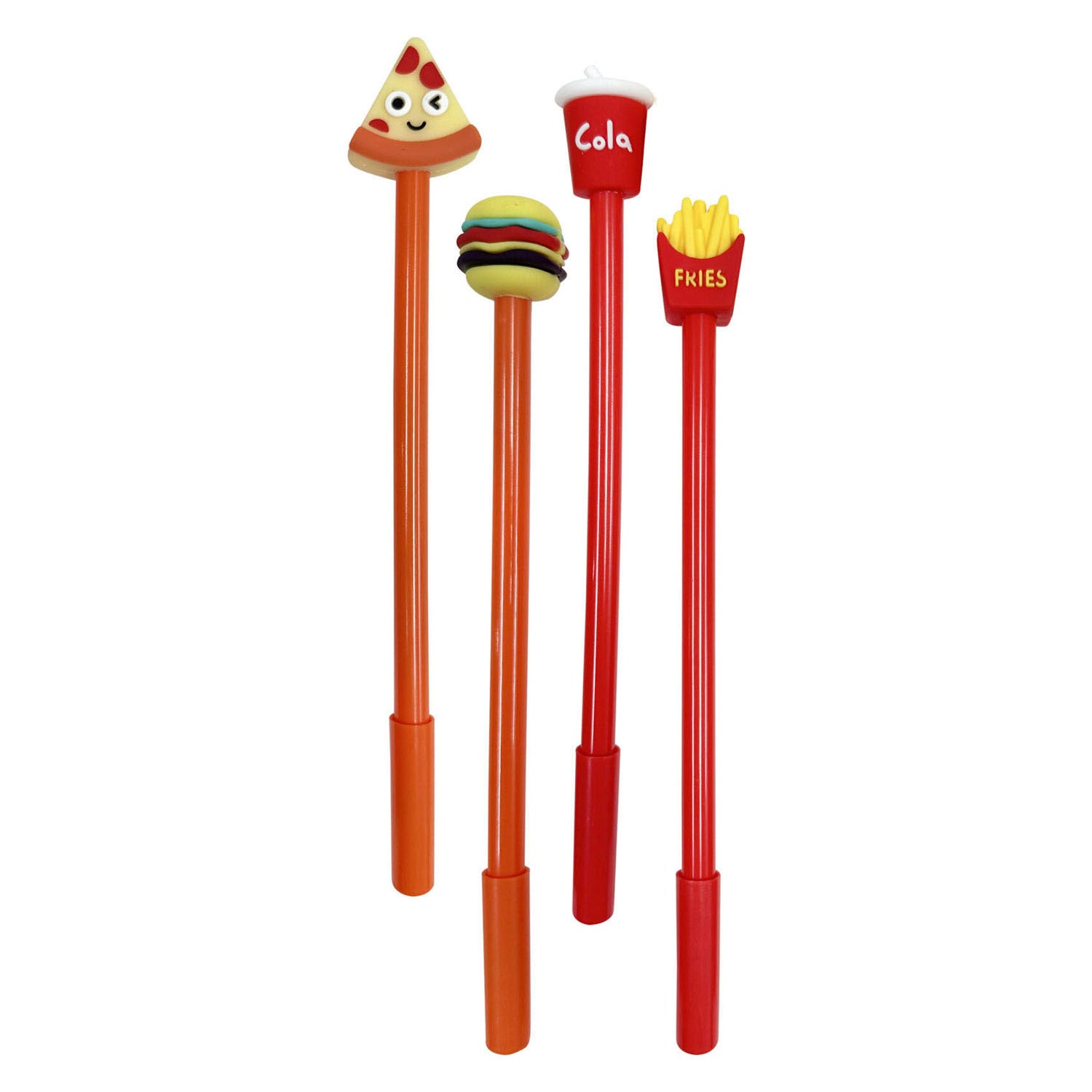- Set Gelpennen Fastfood in Etui 4 stuks