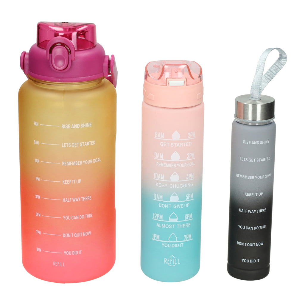 - Set Drinkflessen 270ml 650ml en 1800ml
