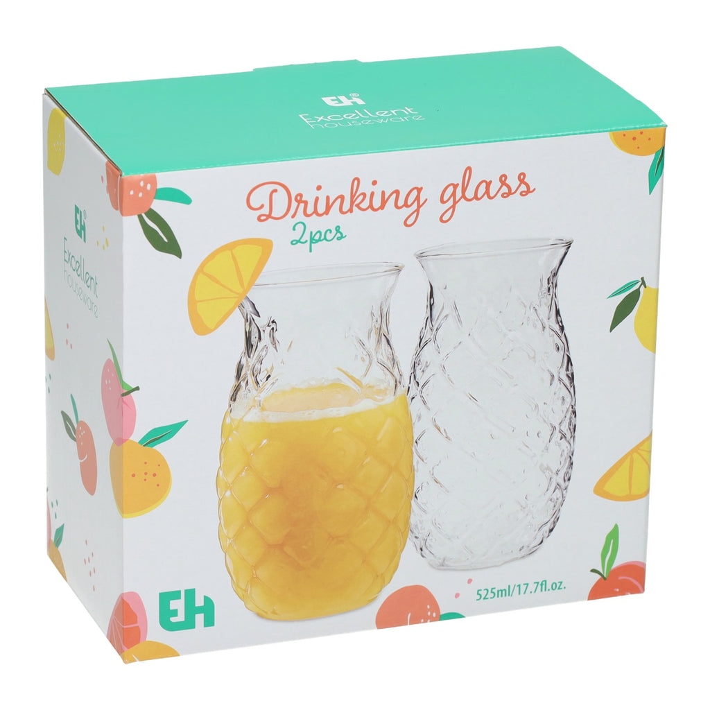 - Set Drinkglasen in Ananasvorm 525ml - 2st.