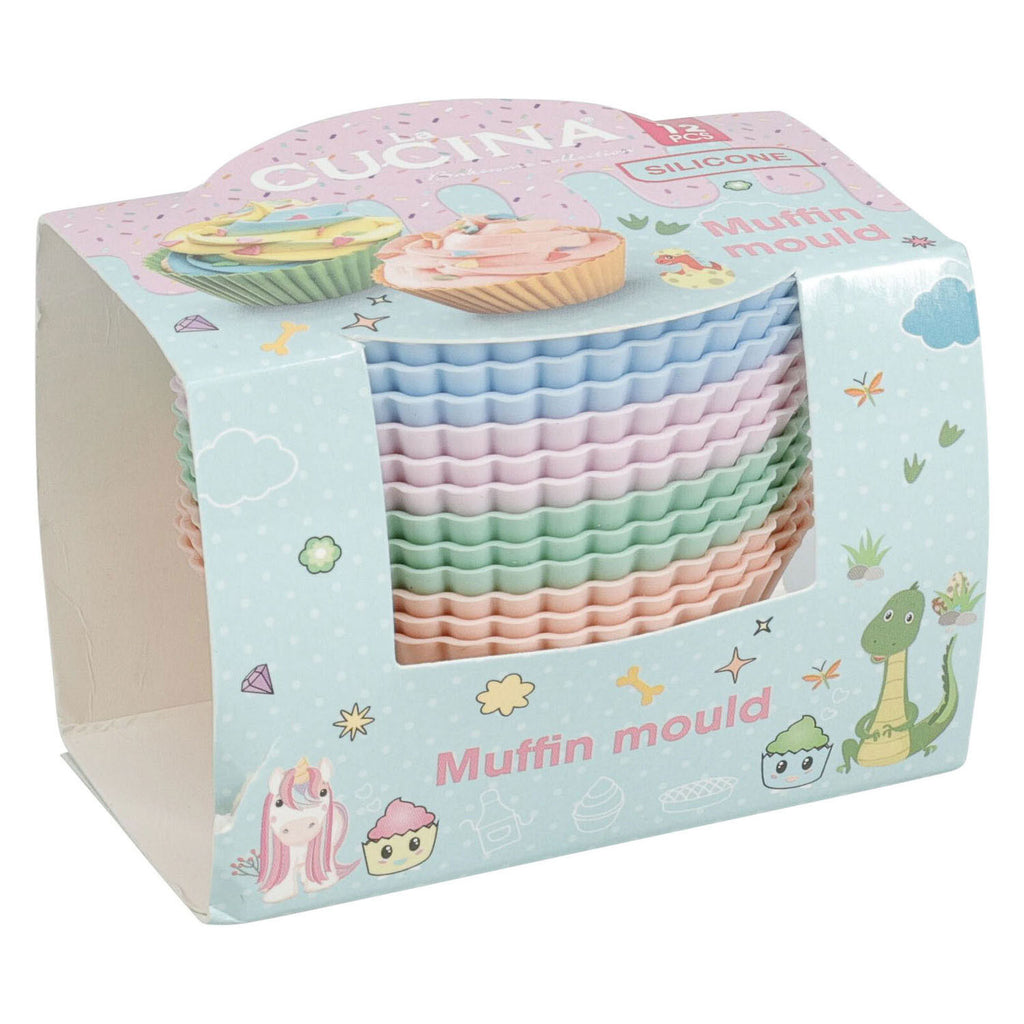 - Set Siliconen Cupcakevormen 7x35cm - 12 stuks