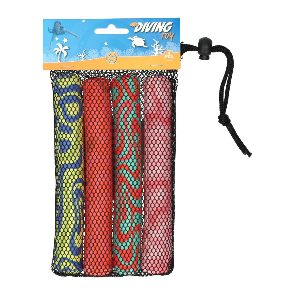 - Set Duikspeelgoed Staven 25x25x19cm - 4 stuks