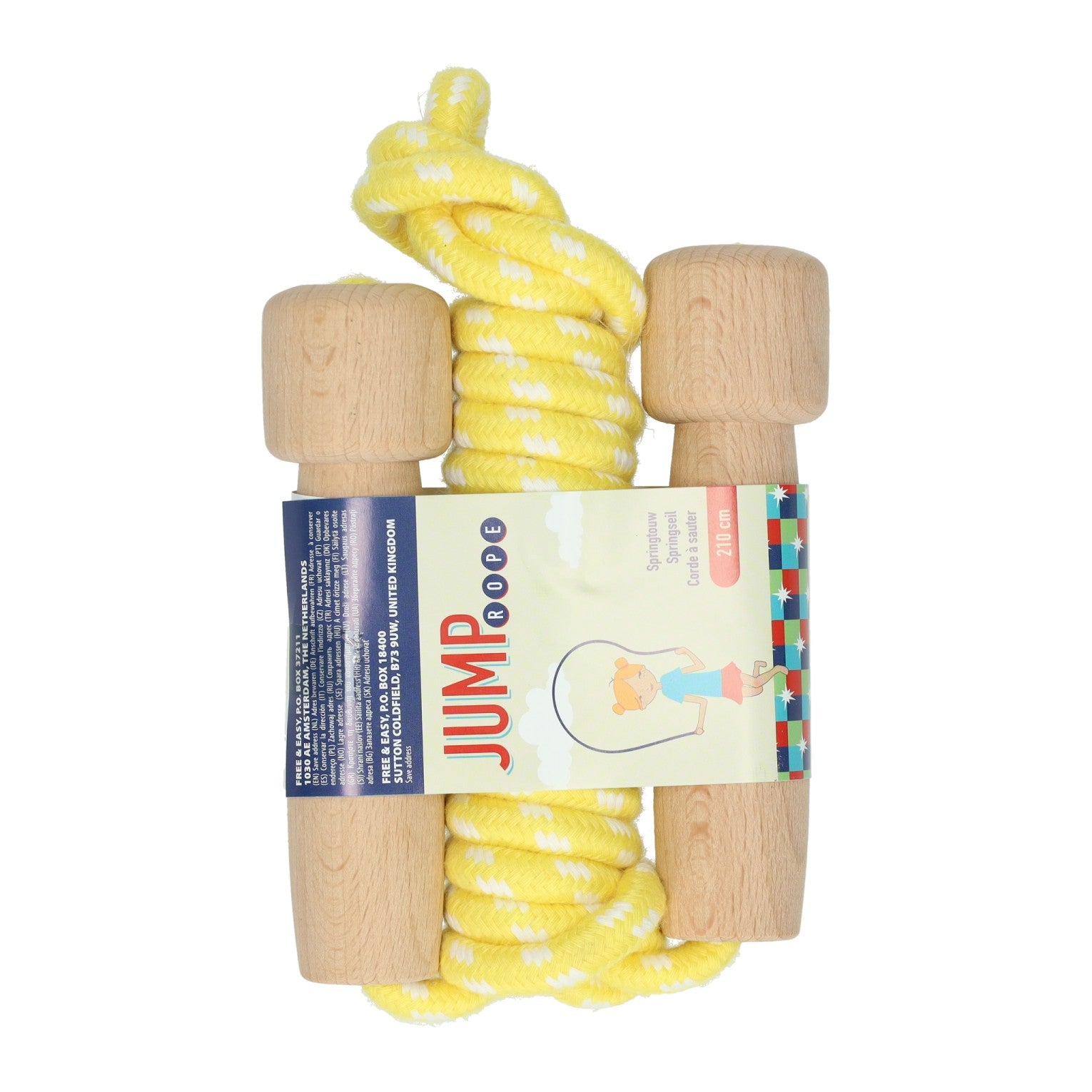 - Springtouw met Houten Handvatten - 210cm