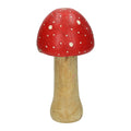 - Houten Paddenstoel van Mangohout - 13x13x20cm