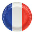 - Papieren Bord 23cm Nederlandse/Franse Vlag