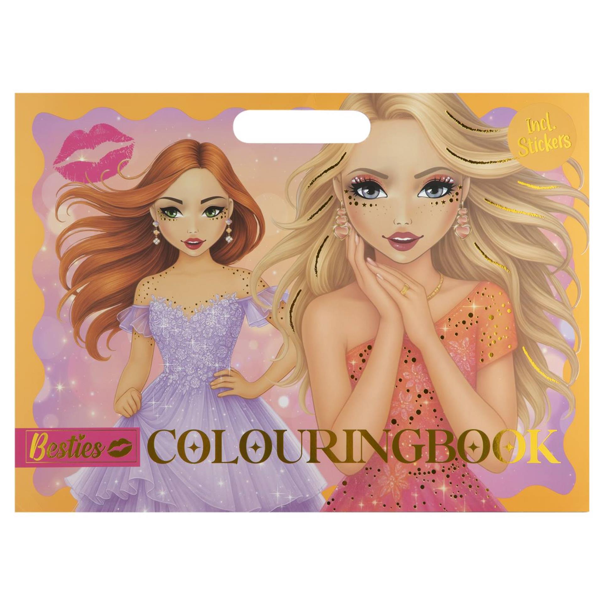 Besties - kleurboek gala neon 26x35.5cm