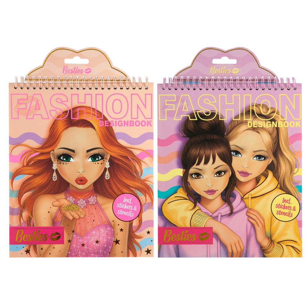 Besties - Fashion designer book neon 24x20cm