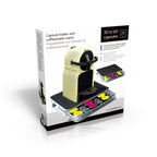Overige Merken - Overige Merken Koffiezetapparaat standaard met capsulehouder 32x29x6 cm metaal/zwart/zilver