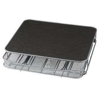 Overige Merken - Overige Merken Koffiezetapparaat standaard met capsulehouder 32x29x6 cm metaal/zwart/zilver