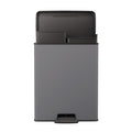 Curver deco bin duo 26l+26l cool grey