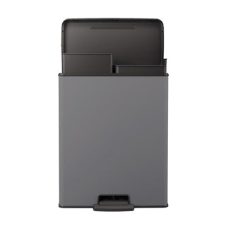 Curver deco bin duo 26l+26l cool grey