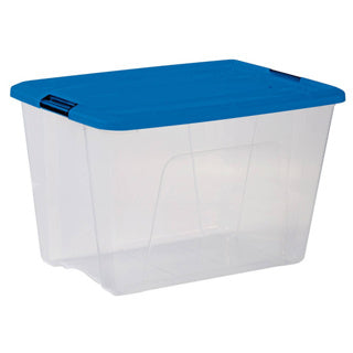 Iris - Iris topbox opbergbox 60l 57.5x39x36.5 cm blauw/transparant