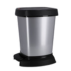 Rotho - Rotho paso pedaalemmer 6l zilver/metallic