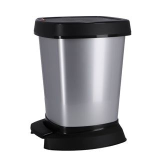 Rotho - Rotho paso pedaalemmer 6l zilver/metallic