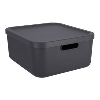 Rotho - Rotho albula decoratie opbergbox 20l antraciet