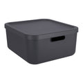 Rotho albula decoratie opbergbox 20l antraciet