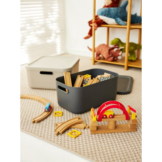 Rotho - Rotho albula decoratie opbergbox 20l antraciet