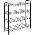 Tomado - Tomado Metaltex schoenenrek 4 rekken 64x23x80.5 cm zwart