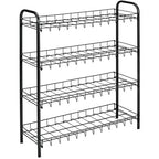 Tomado - Tomado Metaltex schoenenrek 4 rekken 64x23x80.5 cm zwart