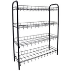 Tomado - Tomado Metaltex schoenenrek 4 rekken 64x23x80.5 cm zwart