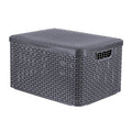 Curver - Curver style opbergmand met deksel l - 30 liter - antraciet - 445x33x248 cm