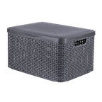 Curver - Curver style opbergmand met deksel l - 30 liter - antraciet - 445x33x248 cm