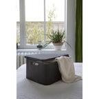 Curver - Curver style opbergmand met deksel l - 30 liter - antraciet - 445x33x248 cm