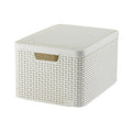 Curver - Curver style opbergmand met deksel l - 30 liter - wit - 445x33x248 cm