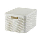 Curver - Curver style opbergmand met deksel l - 30 liter - wit - 445x33x248 cm