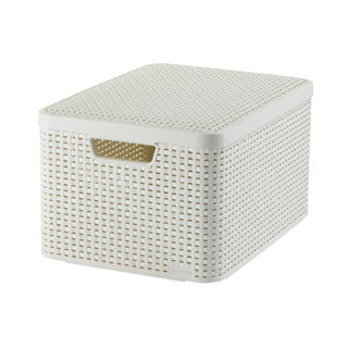 Curver - Curver style opbergmand met deksel l - 30 liter - wit - 445x33x248 cm