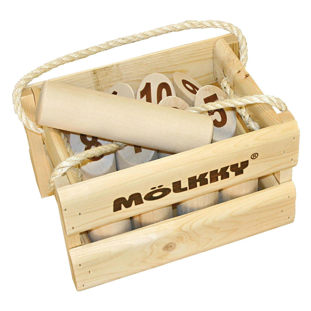 Tactic - Tactic mölkky – vang- en werpspel - origineel fins houten werpspel in luxe houten draagkist – duurzaam berkenhout – met gratis score-app